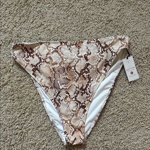 Shade & Shore Snake High Waist Bikini Bottoms